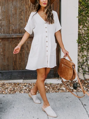 Zdjęcie produktu Milan Kiss Sukienka w kolorze białym rozmiar: S