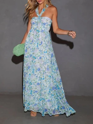 Milan Kiss Sukienka w kolorze błękitno-fioletowo-białym rozmiar: S