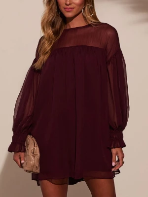 Milan Kiss Sukienka w kolorze bordowym rozmiar: M