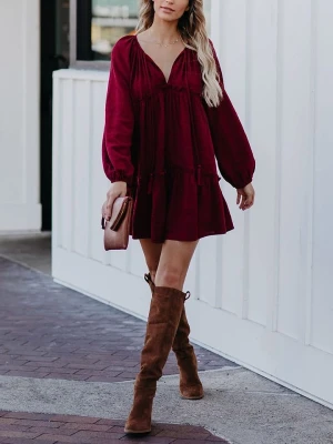 Milan Kiss Sukienka w kolorze bordowym rozmiar: XL