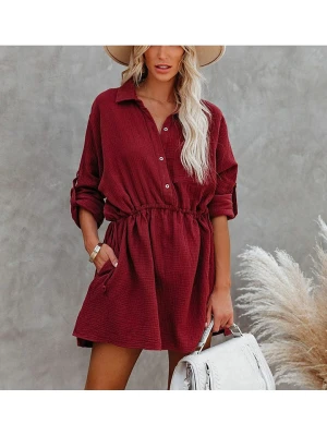 Milan Kiss Sukienka w kolorze bordowym rozmiar: XL