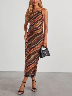 Milan Kiss Sukienka w kolorze brązowym rozmiar: M