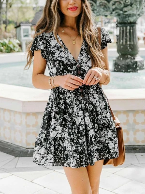 Milan Kiss Sukienka w kolorze czarno-białym rozmiar: XL