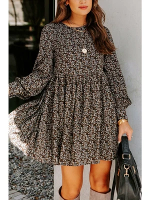 Milan Kiss Sukienka w kolorze czarno-brązowo-białym rozmiar: L