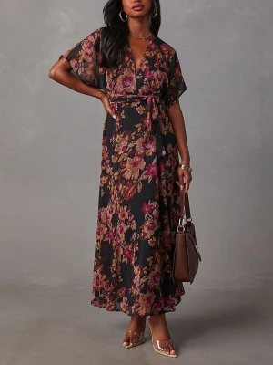 Milan Kiss Sukienka w kolorze czarno-różowym rozmiar: S