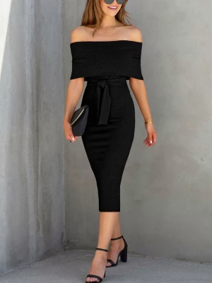 Milan Kiss Sukienka w kolorze czarnym rozmiar: L