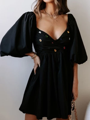 Milan Kiss Sukienka w kolorze czarnym rozmiar: XL