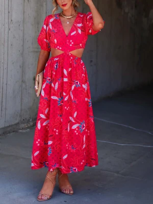 Milan Kiss Sukienka w kolorze czerwono-biało-niebieskim rozmiar: S