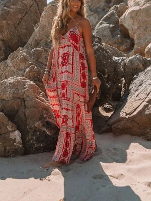 Milan Kiss Sukienka w kolorze czerwono-błękitnym rozmiar: L