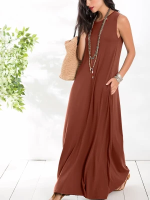 Milan Kiss Sukienka w kolorze jasnobrązowym rozmiar: S