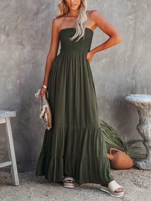 Milan Kiss Sukienka w kolorze khaki rozmiar: S