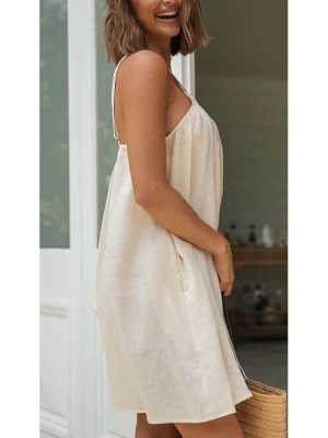 Milan Kiss Sukienka w kolorze kremowym rozmiar: L