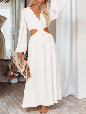 Milan Kiss Sukienka w kolorze kremowym rozmiar: M