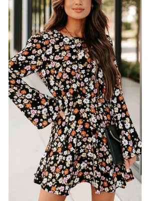 Milan Kiss Sukienka w kolorze pomarańczowo-kremowo-czarnym rozmiar: L