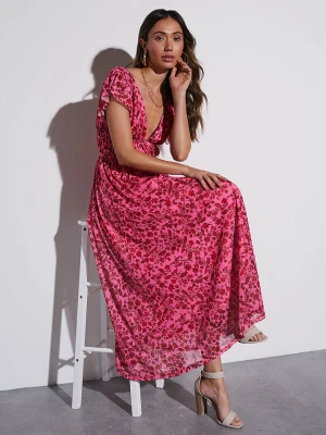 Milan Kiss Sukienka w kolorze różowo-czerwonym rozmiar: L