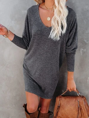 Milan Kiss Sukienka w kolorze szarym rozmiar: XL