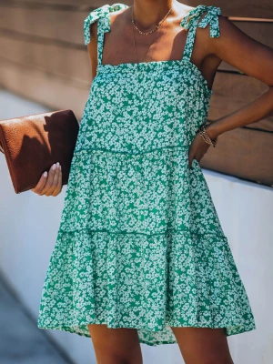 Milan Kiss Sukienka w kolorze turkusowo-białym rozmiar: L