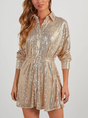 Milan Kiss Sukienka w kolorze złotym rozmiar: S