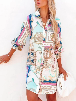 Milan Kiss Sukienka ze wzorem rozmiar: S