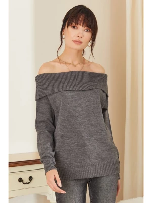 Milan Kiss Sweter w kolorze antracytowym rozmiar: XL