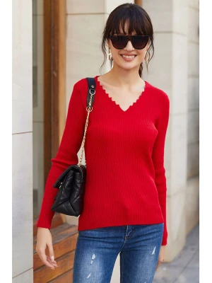 Milan Kiss Sweter w kolorze czerwonym rozmiar: M