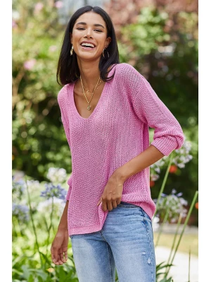 Milan Kiss Sweter w kolorze jasnoróżowym rozmiar: L