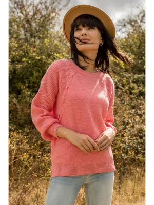 Milan Kiss Sweter w kolorze jasnoróżowym rozmiar: L