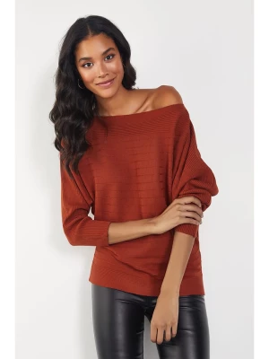 Milan Kiss Sweter w kolorze karmelowym rozmiar: L