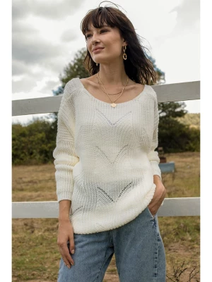 Milan Kiss Sweter w kolorze kremowym rozmiar: M