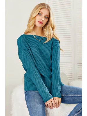 Milan Kiss Sweter w kolorze morskim rozmiar: M