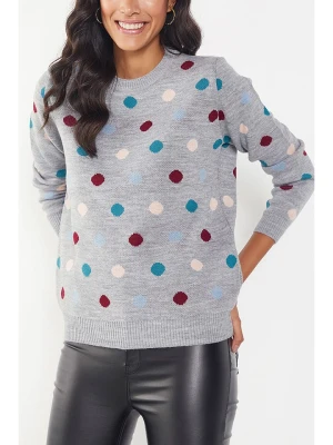 Milan Kiss Sweter w kolorze szarym rozmiar: XL