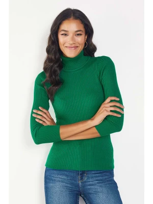 Milan Kiss Sweter w kolorze zielonym rozmiar: XL