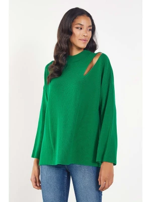 Milan Kiss Sweter w kolorze zielonym rozmiar: L