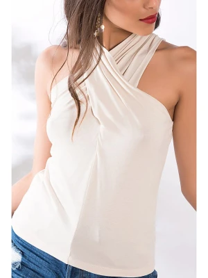 Milan Kiss Top w kolorze kremowym rozmiar: M