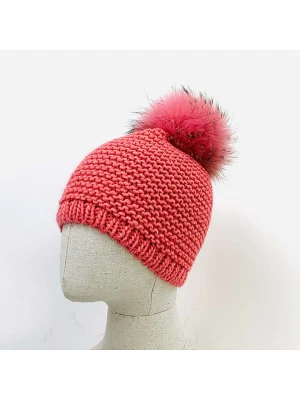 MILANO AMOUR Czapka w kolorze koralowym rozmiar: onesize