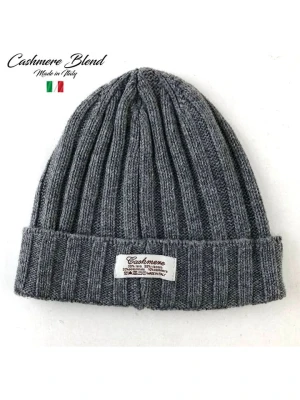 MILANO AMOUR Czapka w kolorze szarym z dodatkiem kaszmiru rozmiar: onesize