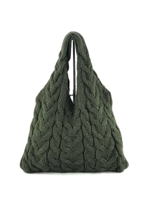 MILANO AMOUR Shopper bag w kolorze ciemnozielonym - 40 x 26 x 3 cm rozmiar: onesize