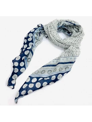 MILANO AMOUR Szal w kolorze błękitno-granatowym - 140 x 80 cm rozmiar: onesize