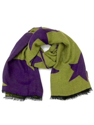 MILANO AMOUR Szal w kolorze fioletowo-zielonym - 176 x 68 cm rozmiar: onesize