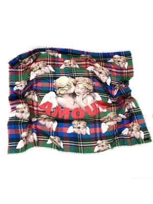 MILANO AMOUR Szal ze wzorem - 140 x 140 cm rozmiar: onesize