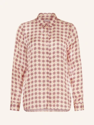 Milano Italy Bluzka Koszulowa Z Satyny beige