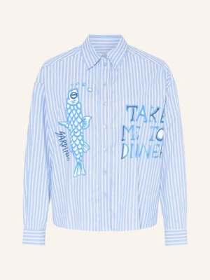 Milano Italy Bluzka Oversize blau