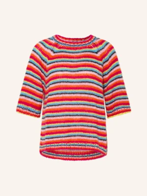 Milano Italy Dzianinowa Koszulka Z Dodatkiem Moheru pink