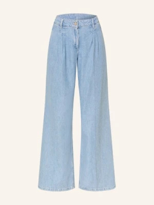 Milano Italy Dżinsy Z Szerokimi Nogawkami blau