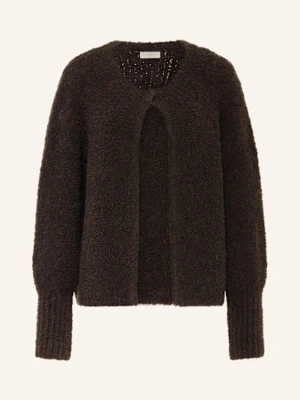 Milano Italy Kardigan Z Bouclé braun
