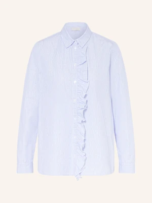 Milano Italy Koszula Z Falbankami blau