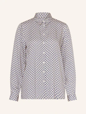 Milano Italy Koszula Z Satyny blau