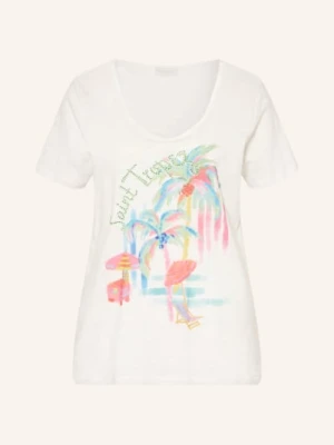 Milano Italy Koszulka Z Kryształkami weiss