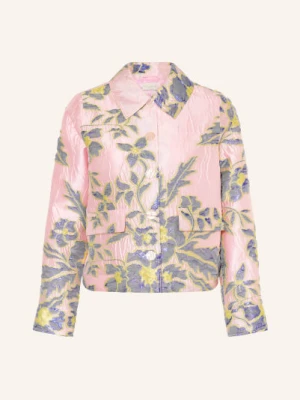 Milano Italy Kurtka Z Żakardu rosa