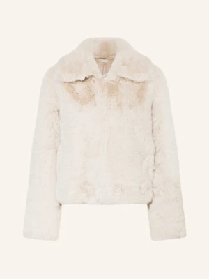 Milano Italy Kurtka Ze Sztucznego Futra beige